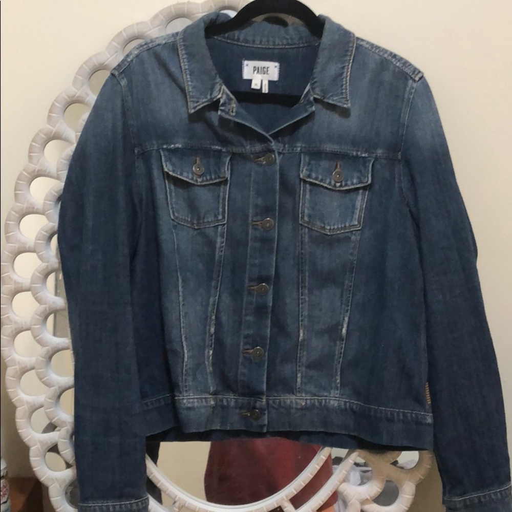 Paige denim jacket size XL
